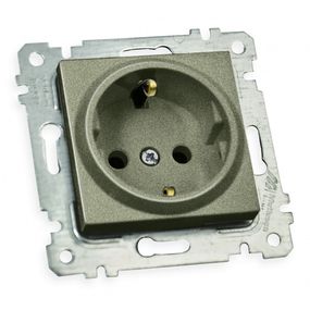 Механізм розетки з/з, 16А, RITA, Mutlusan, "графіт", (арт.47-07-66)