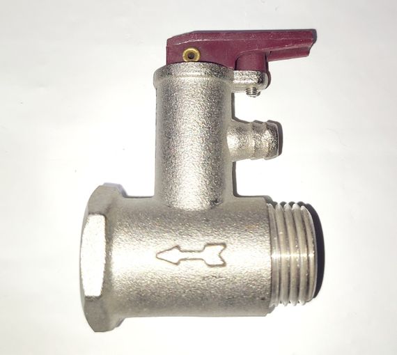 Обратный клапан латунный защитный для бойлеров на резьбе 1/2" с флашком (весом) оригинал Италия