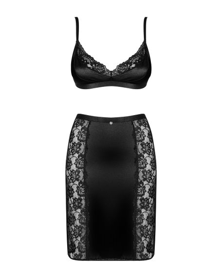 Комплект Obsessive Blanita (бюстгальтер та спідниця) Black L\LX Sex Aura | Зображення 3