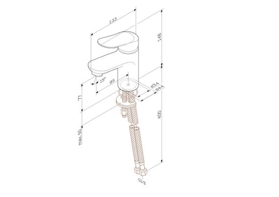 Змішувач для раковини AM.PM Sunny (F85C02100) | Зображення 1