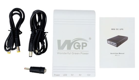 Джерело безперебійного живлення для роутера 10400 mAh USB, 9V, 12V Mini UPS WGP power bank УПС павербанк