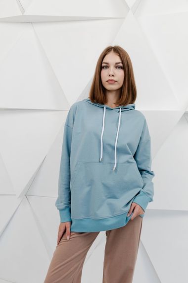 Худі для жінок (оверсайз) Носи своє L/178 Блакитний (p-13694-152852) | Зображення 5