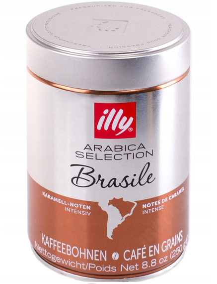 Кофе в зернах illy Arabica Selection Brasile 250 гр ж/б Италия Илли Бразилия 100% Арабика | Зображення 1