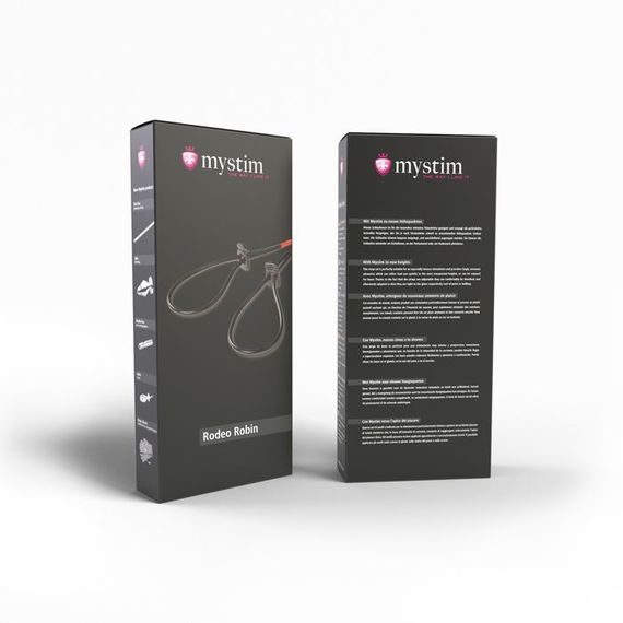 Утяжка для пеніса Mystim Rodeo Robin, пара силіконових струмопровідних ласо | Зображення 2