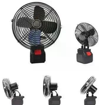 Акумуляторний вентилятор Lithium Electric Fan 48V чорний • Портативний бездротовий вентилятор з Li-ion акумулятором для дому, дачі, офісу та відпочинку | Зображення 1