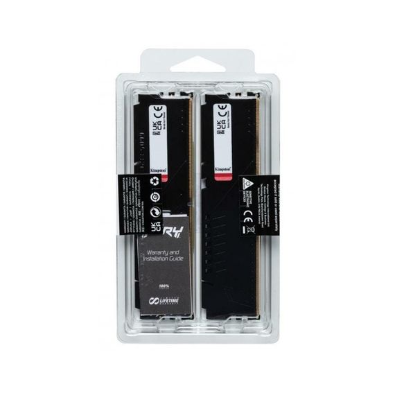 Модуль пам'яті для комп'ютера DDR5 32GB (2x16GB) 6000 MHz Fury Beast Black Kingston Fury (ex.HyperX) (KF560C36BBE2K2-32) | Зображення 4