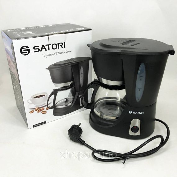 Електрокавоварка крапельного типу Satori SCM-600-PBL 650 Вт, Крапельна кавоварка з автовідключенням XP-13 | Зображення 7