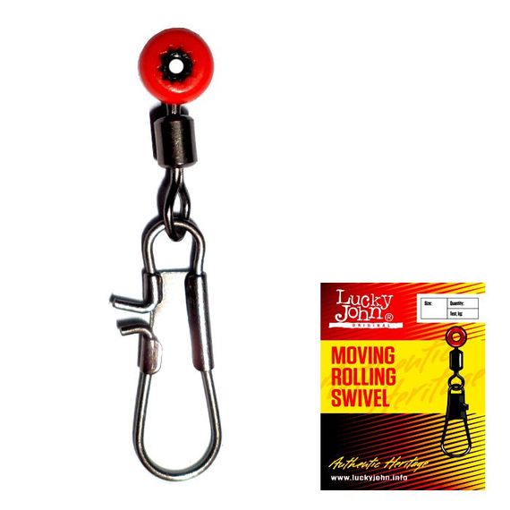 Вертлюги із застібками поплавочние LJ Moving Roling Swivel