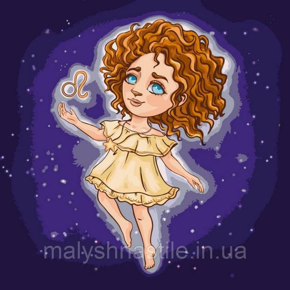Картина за номерами "Знаки зодіаку Лев" @VIKTORIA.GRO.ART 10081-AC 40x40 см