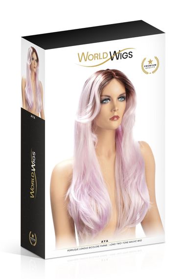 Перука World Wigs AYA LONG TWO-TONE MAUVE | Зображення 1