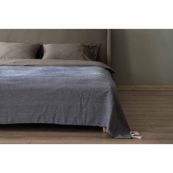 Плед Ardesto Summer 100% бавовна, синій 140х190 см (ART0915SB) | Зображення 5