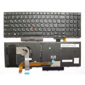 Клавиатура ноутбука Lenovo ThinkPad T570/P51S черная с черной,трек,подсв (A46079)