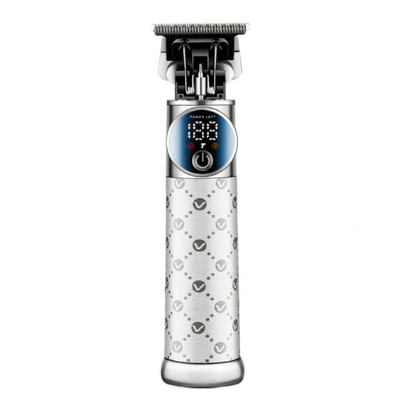 Триммер аккумуляторный VGR V-942 WHITE, 4 насадки, LED дисплей | Зображення 1