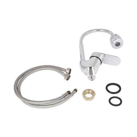 Смеситель для кухни Lidz Tani 008F4 с гибким изливом (k40) LDTAN008F4CRM44972 Chrome | Зображення 4