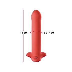 Фаллоимитатор Fun Factory MAGNUM, оранжевый, очень гибкий, длина 18,3 см, диаметр 3,7 см