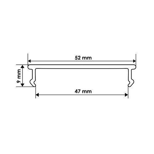 Розсіювач матовий BIOM LM-55 для профілю ЛСВ-55, м | Зображення 3
