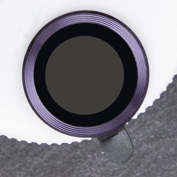 Захисне скло Metal Classic на камеру (у упак.) для Apple iPhone 14 Pro (6.1") / 14 Pro Max (6.7") Темно-Фіолетовий / Deep Purple | Зображення 1