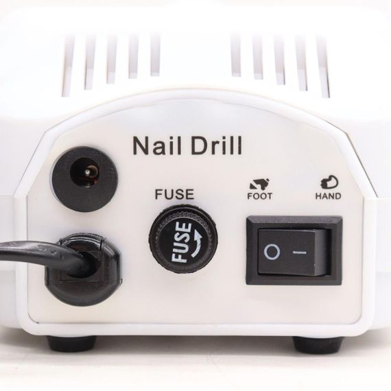 Фрезер для манікюру та педикюру на 45 Вт (35000 об/хв), Naill Drill ZS-601, Білий / Професійний апарат для нігтів | Зображення 8