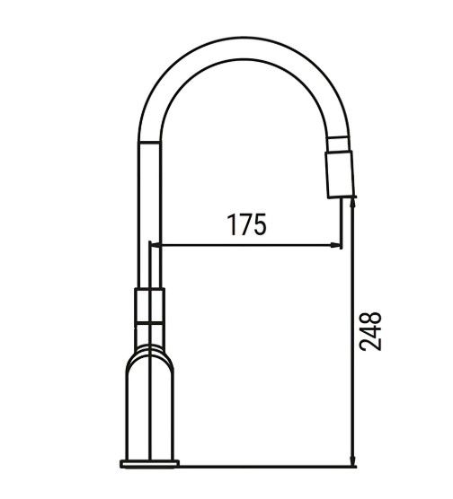 Змішувач для кухні Koer KB-70029-01 хром (KR5486) | Зображення 1