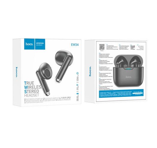 Навушники бездротові Hoco EW34 Full true wireless BT headset Black | Зображення 2