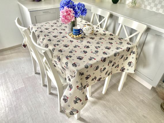 Скатертина гобеленова EDEN465B Limaso, 137х300, Прямокутна, Повсякденний, Без люрексу, 75% поліестер, 22% бавовна, 3% акрил, Гобелен | Зображення 7