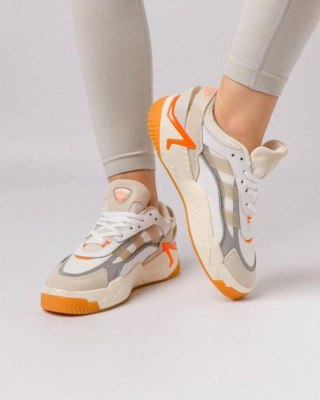 Кросівки Niteball 2 White Beige Orange / нітебал  , В'єтнам 40 25,5