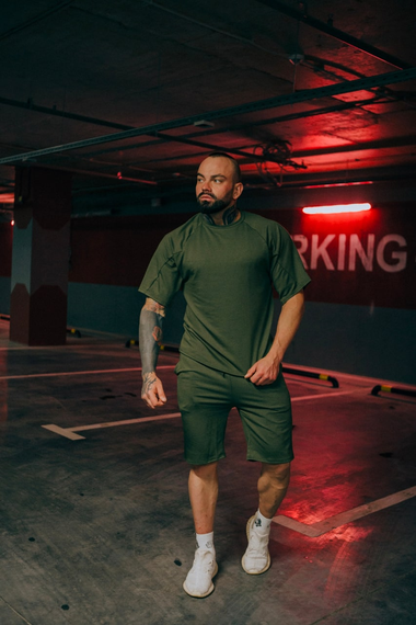 Комплект Оверсайз лето хаки S L | Зображення 1