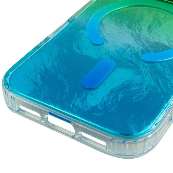 Чехол TPU Shiny Mountain (MagFit) для Apple iPhone 17 Pro Max (6.9") Green / Blue | Зображення 4