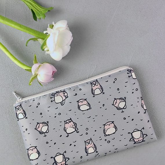 Косметичка жіноча Прикольная птичка 20х12 см (K_21M020)