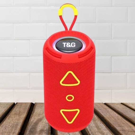 Bluetooth колонка портативна TG656 FM-радіо. Колір: червоний | Зображення 4