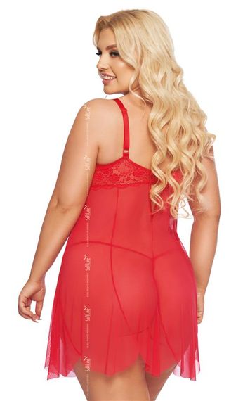 Пеньюар - Carla, red 2XL | Зображення 1
