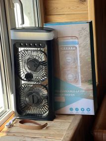 Настільний вентилятор-зволожувач з 3 режимами туману та водяним охолодженням та 180 LY-938