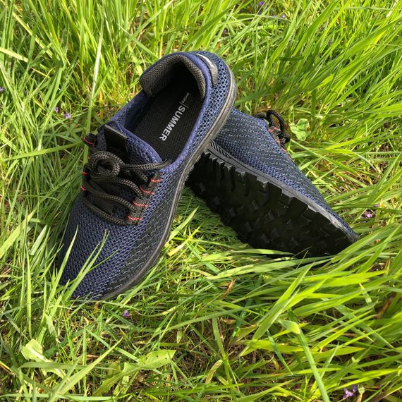 Спортивні кросівки чоловічі літні 44 розмір. Літні кросівки сітка чоловічі. Модель 32591. XL-190 Колір: синій | Зображення 4