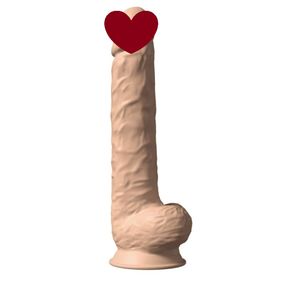 Фалоімітатор реалістичний SileXD Model 1 на присосці, бежевий Sex Aura