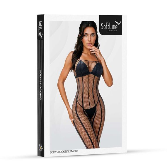 Бодістокінг - Bodystocking 214088, black - One Size Sex Aura | Зображення 2