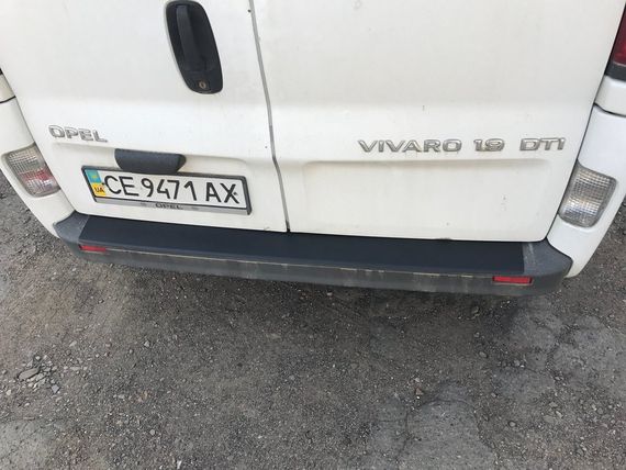 Накладка на задній бампер DDU (ABS) для Nissan Primastar 2002-2014рр | Зображення 3