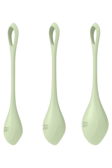 Набір вагінальних кульок Satisfyer Yoni Power 2 light, зелений sexstyle | Зображення 5