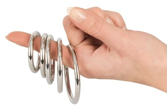 Набір сталевих кілець (5 шт) sexstyle | Зображення 5