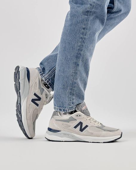 Кросівки чоловічі 990 Light Grey White Navy , В'єтнам 43 27 | Зображення 6