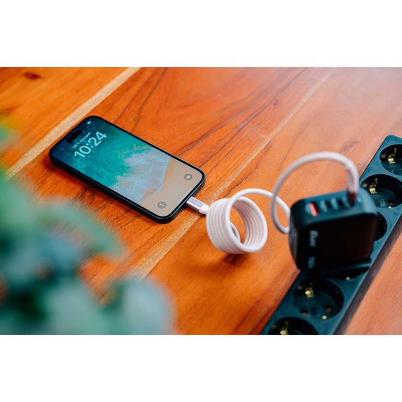 Дата кабель USB-C to USB-C 1.2m Magnetic 100W gray Verbatim (31854) | Зображення 4