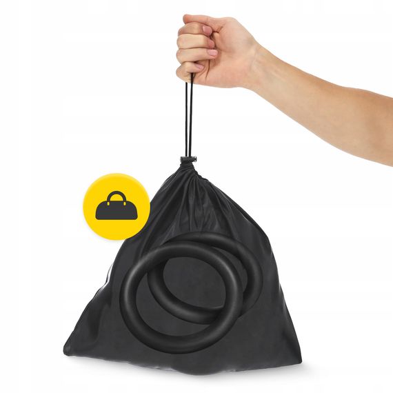 Гімнастичні кільця 4FIZJO з ABS пластику, регульовані Black/Pink (P-5905973406116) | Зображення 6