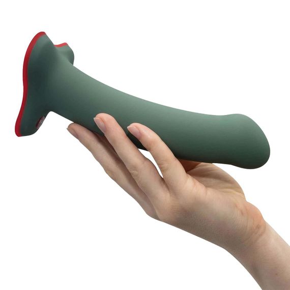 Фаллоимитатор Fun Factory MAGNUM, оливковый, очень гибкий, длина 18,3 см, диаметр 3,7 см sexstyle | Зображення 4