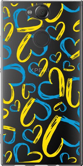 Чехол на Sony Xperia XA2 H4113 Сердца UA "5292u-1357-17620"