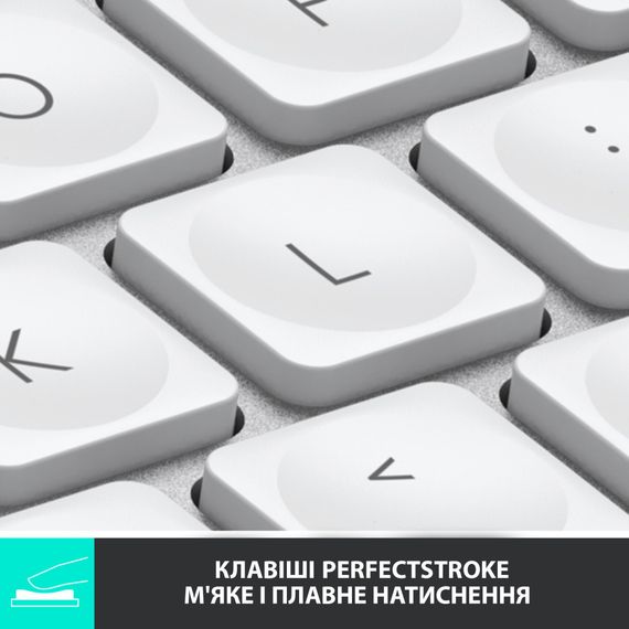 Клавіатура Logitech MX Keys Mini Minimalist Wireless US Pale Grey (920-010499) | Зображення 1