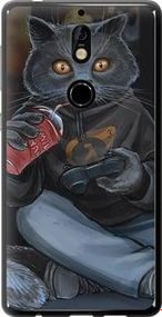 Чохол на Nokia 7 gamer cat із силікону FCh_033212