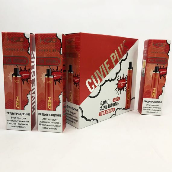 Одноразовая pod-система HQD Cuvie PLUS 1200 puffs. Арбуз лед | Зображення 3