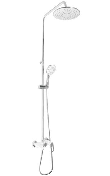 Душова система універсальна Lidz Latwa 1030, White (k35) LDLAT1030WHI45427