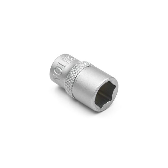 Головка торцева шестигранна, 1/4IN, коротка, SW10, RED STRIPE