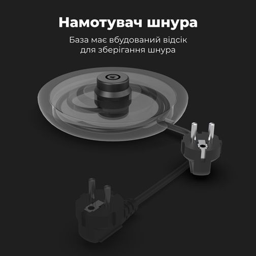 Електрочайник AENO AEK0008S 1.7 л білий | Зображення 9