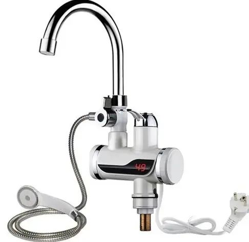 Бокове підключення Проточний водонагрівач із душем | Зображення 2